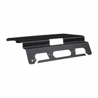 GROTE Mounting Bracket: Mounting Bracket, Black, Aluminum, 7/8 in Lg, 11 in Ht, 17 3/4 in Wd (MPN 42391)
