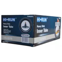 This HI-RUN inner tube is a TR15CW-type replacement for float implement tires. It has a 31-inch overall diameter and is compatible with 11L15/16 tire sizes. Commonly used in agricultural and industrial equipment such as tractors, loaders, and other heavy machinery requiring reliable air retention