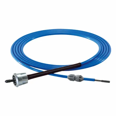GOODWAY Flexible Shaft: 1.9 gpm Flow Rate - Max, 120°F Max Fluid Temp, 9/16 in to 1 in - Shafts for Heat Exchanger Cleaning Equipment