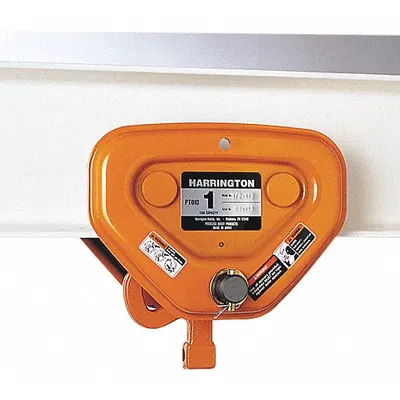 HARRINGTON Trolley: Push, 4,000 lb Max Hoist Load Capacity - Push Trolleys for Hoists