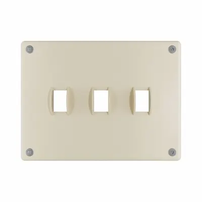 LEGRAND Wall Plate: Toggle, 3 Gang, Ivory - Tamper-Resistant Wall Plates