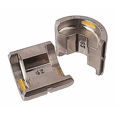 Replacement crimping die set for installing Color-Keyed copper and aluminum connectors onto 250 kcmil copper conductors. Compatible with TBM62PCR-LI tool. Yellow, code-stamped for identification. Type: Copper & Aluminum Connectors; Sizes: 1.