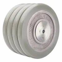 HAMILTON Caster Wheel: 8 in Wheel Dia., 4 in Wheel Wd, Polyurethane, 4,500 lb Load Rating, Aluminum (MPN W-840-SWC95-1)