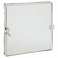 Duct Access Door: 14 in x 14 in, 22 ga, Steel, Double Cam, Tab-In Hinge, 14 in Observation Port Ht