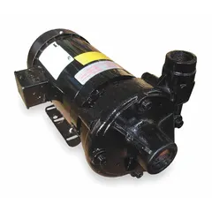 This straight centrifugal pump is powered by a 3 hp motor with a TEFC enclosure, suitable for continuous operation in clean liquid transfer, circulation, and boosting applications. It delivers up to 130 ft of head and features a 1 1/2 in intake and 1 1/4 in discharge, with a cast iron construction for durability. The pump operates on 230/460V AC, three-phase power.