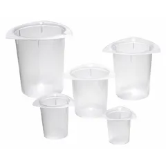 APPROVED VENDOR Low Form Polypropylene Beaker Set with Printed Graduations, White, Non-Sterile (BTCST30)