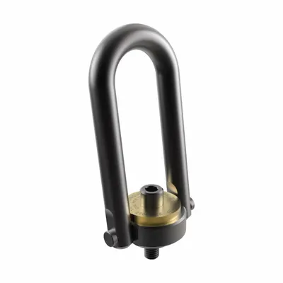JERGENS Hoist Ring: Pivot/Swivel, Black Oxide-Coated Steel, 3/4"-10, Max. 5,000 lb - Pivot & Rotate Hoist Rings
