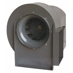 Belt-drive blower with drive pack, delivering 10,987 cfm at 0.250 in SP. Powered by a 5 hp, 230/460V AC, three-phase open dripproof motor. Suitable for industrial ventilation, exhaust, and material handling applications requiring high airflow.