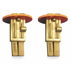 This replacement motor brush set is designed for use with compatible AMETEK LAMB motors. It serves as a direct replacement for worn carbon brushes to maintain electrical contact and motor performance. Typical applications include industrial equipment such as pumps, conveyors, and fans where these motors are installed.