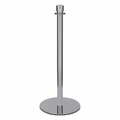 LAVI Urn Top Rope Post: Urn, 36 1/2 in Post Ht, Stainless Steel, Tapered - Tapered-Top Rope Barrier Receiver Posts
