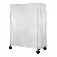 EAGLE GROUP Utility Cart Cover: White, Polyester, 36 in Wd, 54 in Ht, 18 in Dp (MPN CV-54-1836)