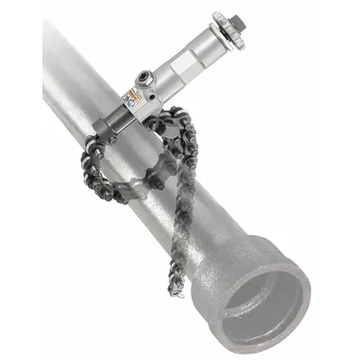 RIDGID Pipe Cutter: 1 1/2 in – 8 in OD Cutting Capacity, Ratcheting Chain Cutter - Clay Pipe Cutters