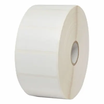 ZEBRA Barcode Printer Labels: 2 in Label Wd, 1 in Label Ht, White, 1 in Core Dia. - Desktop Thermal Transfer Labels