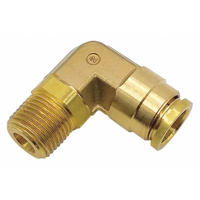 PARKER 169PTC-6-8 Brass Push-to-Connect x MNPT Adapter - Brass Air Brake Fittings