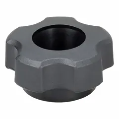 This Snap-Lock 5-Arm Knob from INNOVATIVE COMPONENTS features a 1.72 in diameter plastic body with a 5/16" thread and 22 mm thread length. Designed for manual clamping, adjustment, and positioning on machinery and equipment, it enables tool-free operation in industrial settings such as machining, material handling, and assembly lines.