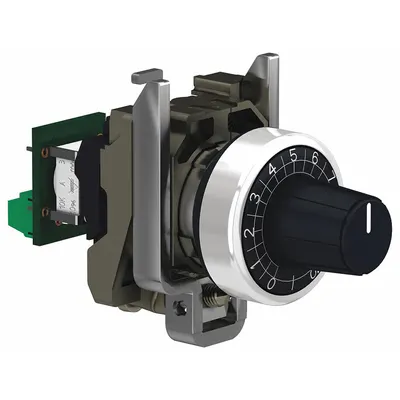 SCHNEIDER Potentiometer: 22 mm Panel Mounting Size, 4,700 ohm Max Resist Rating - Potentiometers with Dial Plates & Operators