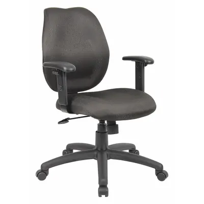OEM Office Chair: Black - Adjustable-Arm Office Chairs