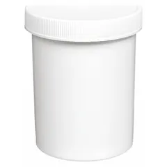 APPROVED VENDOR Polypropylene Lab Jar, 8.5 fl oz, Opaque, with Closure, H17911-0000