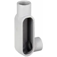 Conduit Outlet Body: Iron, 1 in Trade Size, LR Body, 11 cu in Body Capacity, Threaded Hub (MPN LR37)