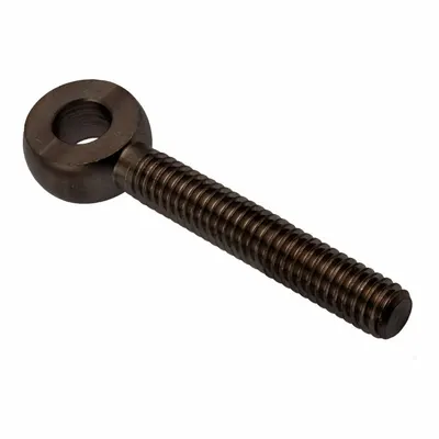 AMPG Fixed Rod End: Stainless Steel, Black Oxide, 2 in Hole Center-to-End Lg - Stainless Steel Male Threaded Fixed Rod Ends