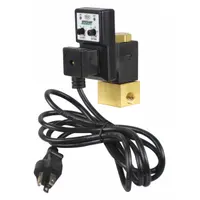 SPEEDAIRE Timed Electric Auto Drain Valve: 1/4 in NPT Pipe, 1/4 in Drain, 0.75 gpm, 115 V