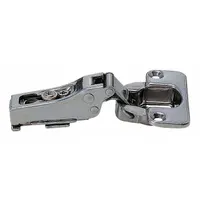 This half surface-mount spring hinge is made of stainless steel with a 1 1/2 in overall width. It provides self-closing action for enclosures, cabinets, and access panels in industrial settings
