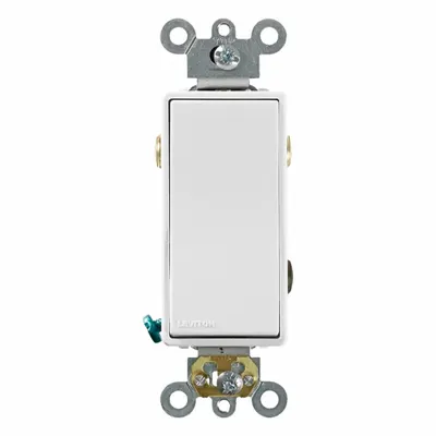 LEVITON 5623-2W Illuminated Rocker Wall Switch - Rocker Wall Switches