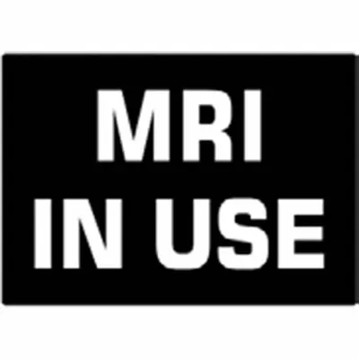 DUAL-LITE Sign Panel: MRI IN USE (MPN OBN-KIT DIFF SW28) - Safety