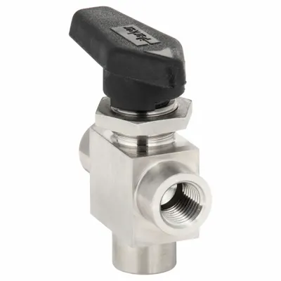 Parker 316 Stainless Steel Three-Way Ball Valve - Stainless Steel Ball Valves