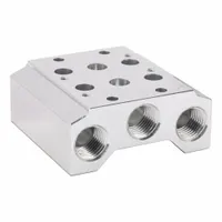 Manifold: Side-Ported Body, 0°F to 122°F, 22 psi to 115 psi, Female 1/4 in NPT, 2 Valve Ports, Side (MPN SML81N-02)