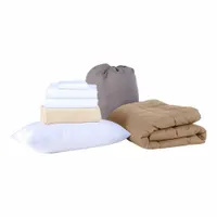 This bedding set includes two Twin 100% Cotton Sovereign Blankets and is designed for XL Full mattresses. Made from 100% cotton fabric with a T200 thread count, the set is suitable for hospitality or institutional use where consistent linen quality is required