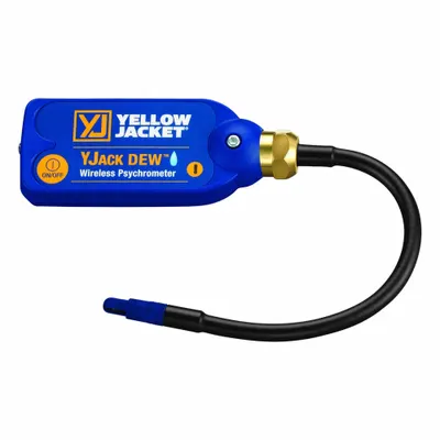 YELLOW JACKET Psychrometer: Temp/Humidity/Dew Point, Dew Point/Humidity/Temp - Wireless Sensors