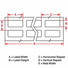Precut label roll for use with IP Series printers. Each label measures 7/16 in x 1/2 in and is made of white gloss polyester with a removable adhesive. Suitable for temporary or permanent identification of equipment, cables, and panels in industrial settings.