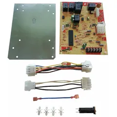 This integrated furnace control board operates at 25V AC and is designed to control humidifiers in HVAC systems. It serves as a direct replacement for Lennox equipment, compatible with White-Rodgers systems.