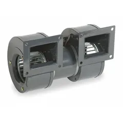Dayton OEM direct-drive blower with 5 1/8 in wheel diameter, 262 cfm airflow, 1/40 hp, 115V AC, 1 Ph, open motor housing, and CW/CCW rotation. Suitable for ventilation, cooling, and air movement in industrial equipment as an OEM replacement.