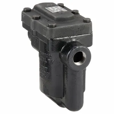 BELL & GOSSETT Steam Trap: Cast Iron, 1/2 in FNPT, 1,440 lb/hr, 30 psi Max., 450°F Max. - Standard Inverted-Bucket Steam Traps