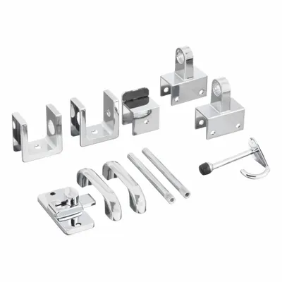 ASI GLOBAL PARTITIONS In-Swing Door Hardware Kit for Plastic Laminate - Door Hardware Kits for Bathroom Partitions