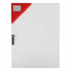 Non-refrigerated CO2 incubator for cell culture applications. 9.43 cu ft capacity, digital display, temperature accuracy tolerance 0.1%, uniformity 0.4 +/- K at 37 °C, minimum temperature setting 6 °C. Operates on 100/120V.