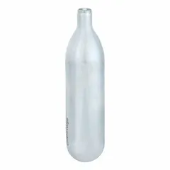 This steel-bodied CO2 cartridge delivers 800 psi air pressure for use with condensate drain clearing guns. It measures 3-7/16 inches in length and is compatible with manufacturer model number 491A19. Commonly used in HVAC and industrial maintenance to clear blockages in condensate lines and drains.