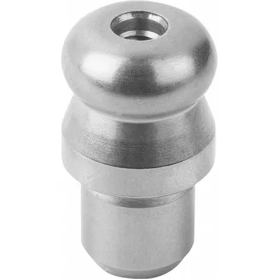 KIPP Locating Pin w/Ball End: Ball End, Stainless Steel, 6 mm Shank Outside Dia - Ball-End Locating Pins