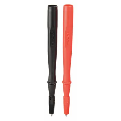 FLUKE Test Probe: CAT III 1000V/CAT IV 600V, Std Probe, 9 in Lg, Black/Red - Test Probes