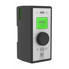 This single-stage electronic temperature control is designed for pressure sensing and control applications in HVAC systems. It operates on 24V AC/DC input voltage, features a digital SPDT output, and covers a temperature range of -40°F to 150°F. The control provides heat and cool functions and is compatible with the Johnson Controls System 550 series.