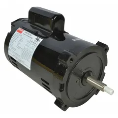 Replacement motor for self-priming centrifugal pumps, compatible with Dayton straight centrifugal pump models. Operates at 115/230V AC, 1/2 hp. Suitable for water transfer, irrigation, and fluid handling applications.