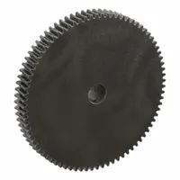 Metric worm wheel with module m 1, right-hand helix, 20° pressure angle, and non-ground tooth finish. Made of cast iron. Used in power transmission systems requiring a reduction ratio of 80:1, such as conveyor drives and indexing mechanisms