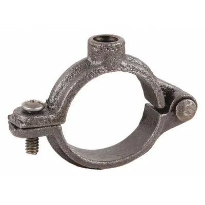 NVENT CADDY Split-Ring Hanger: Swivel Loop, Cast Iron, For 1 1/4 in Pipe - Standard Split-Ring Hangers for Tube & Pipe