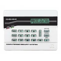 NAPCO Intrusion System Digital Keypads: 4 3/8 in Overall Ht, 1 1/8 in Overall Lg, LED (MPN GEM-K4RF)