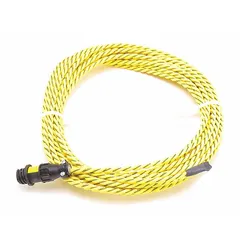 This leak detector cable is used to sense water or conductive liquids in environments such as data centers and telecom rooms. It connects to compatible monitoring systems to trigger alarms upon moisture detection, helping prevent equipment damage.