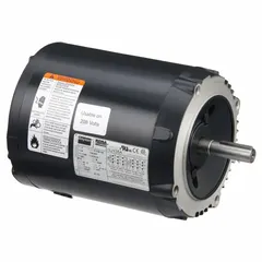 This Dayton C-face 3-phase AC motor delivers 1/4 hp at 1160 RPM with dual-voltage capability (230/460V). Its open drip-proof (ODP) enclosure is suited for clean, dry environments. Typical applications include pumps, fans, conveyors, and compressors requiring constant speed operation.