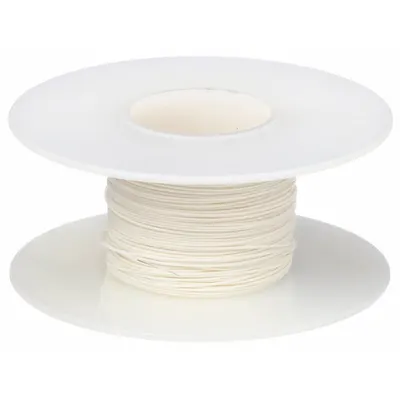 OK INDUSTRIES Kynar® Spooled Wrapping Wire, 26 AWG, 100 ft, White - Spooled Wrapping Wires