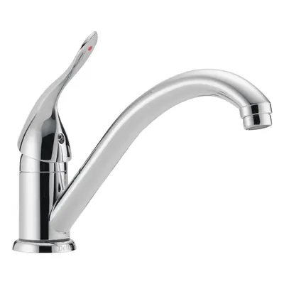 Delta Low Arc Kitchen Faucet: Delta Commercial, Brass, Single-Post, Deck, 1 Mounting Holes - Single-Post Kitchen Faucets